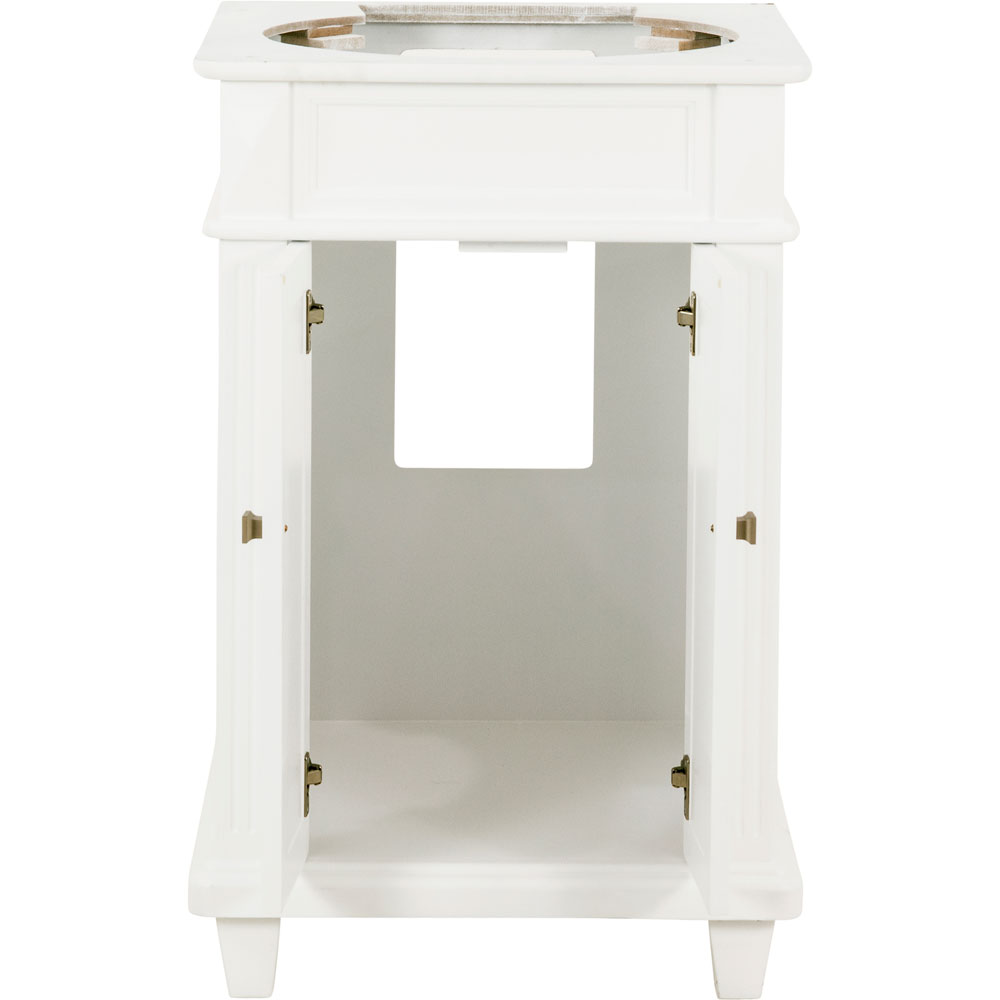 24" Douglas vanity in White without top
